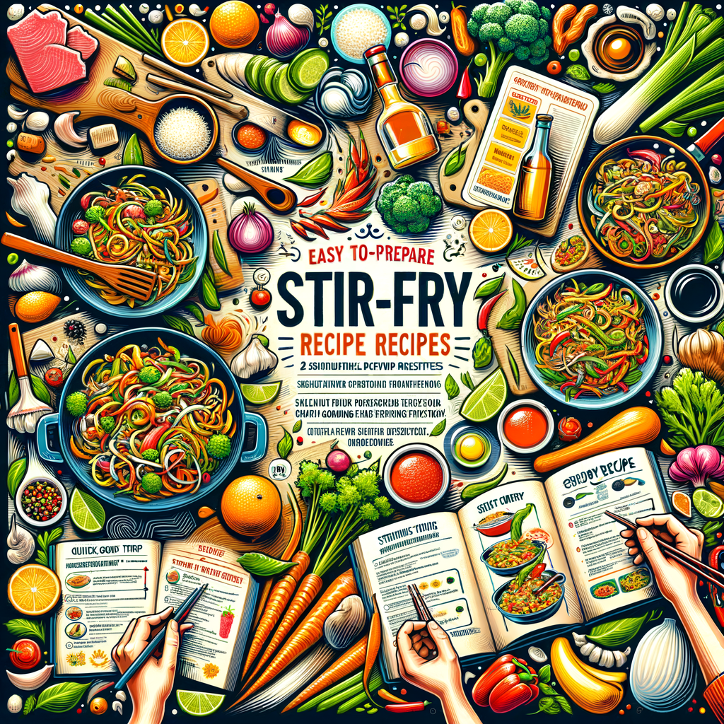 Vibrant image showcasing easy stir-fry recipes, tasty dishes, homemade ideas, quick meals, cooking tips, simple techniques, a recipe guide, and the best healthy stir-fry recipes at home for delicious meals.
